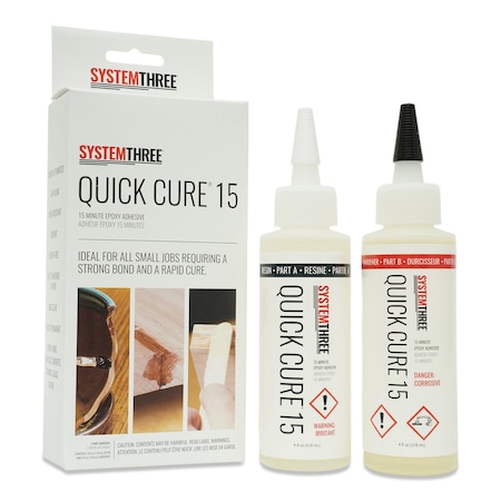 System Three Resins Quick Cure 15 Epoxy Adhesive, 1/2-Pint Kit 1010K10